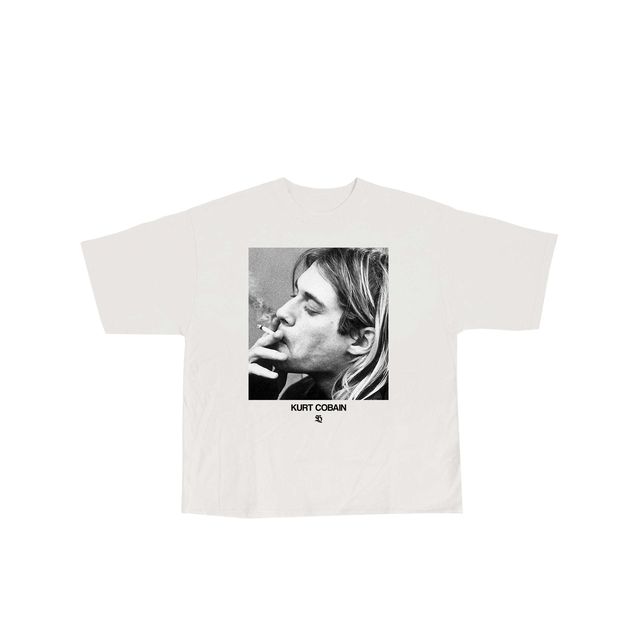 'LOLA' KURT D COBAIN PHOTO TEE WHITE