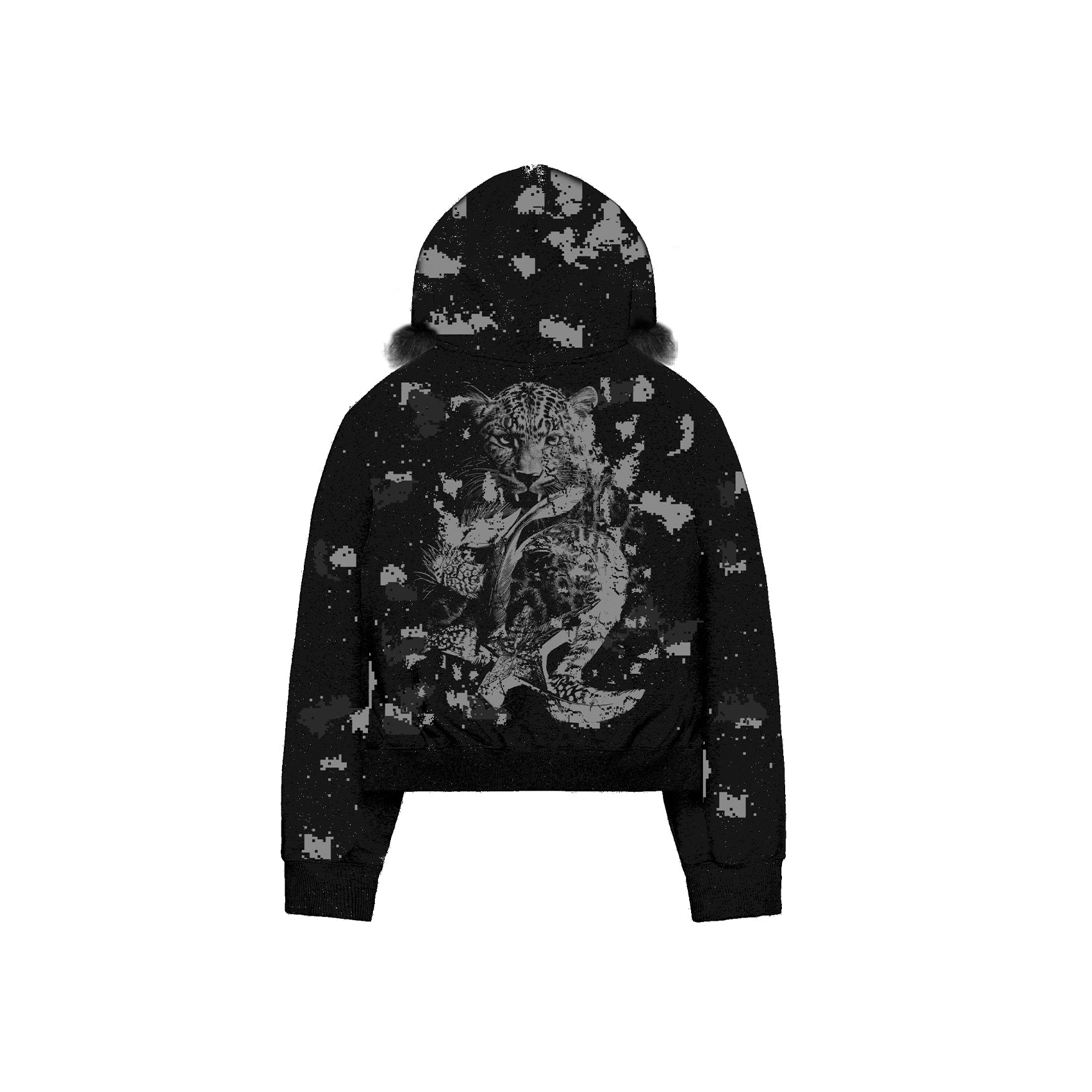 'EOTY' LEOPARD BLACK ZIPPER